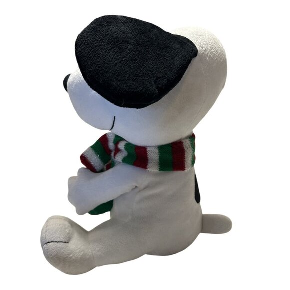 Vintage Gemmy Musical Snoopy Plush With Christmas Tree & Scarf 11" Holiday Decor - Picture 2 of 4